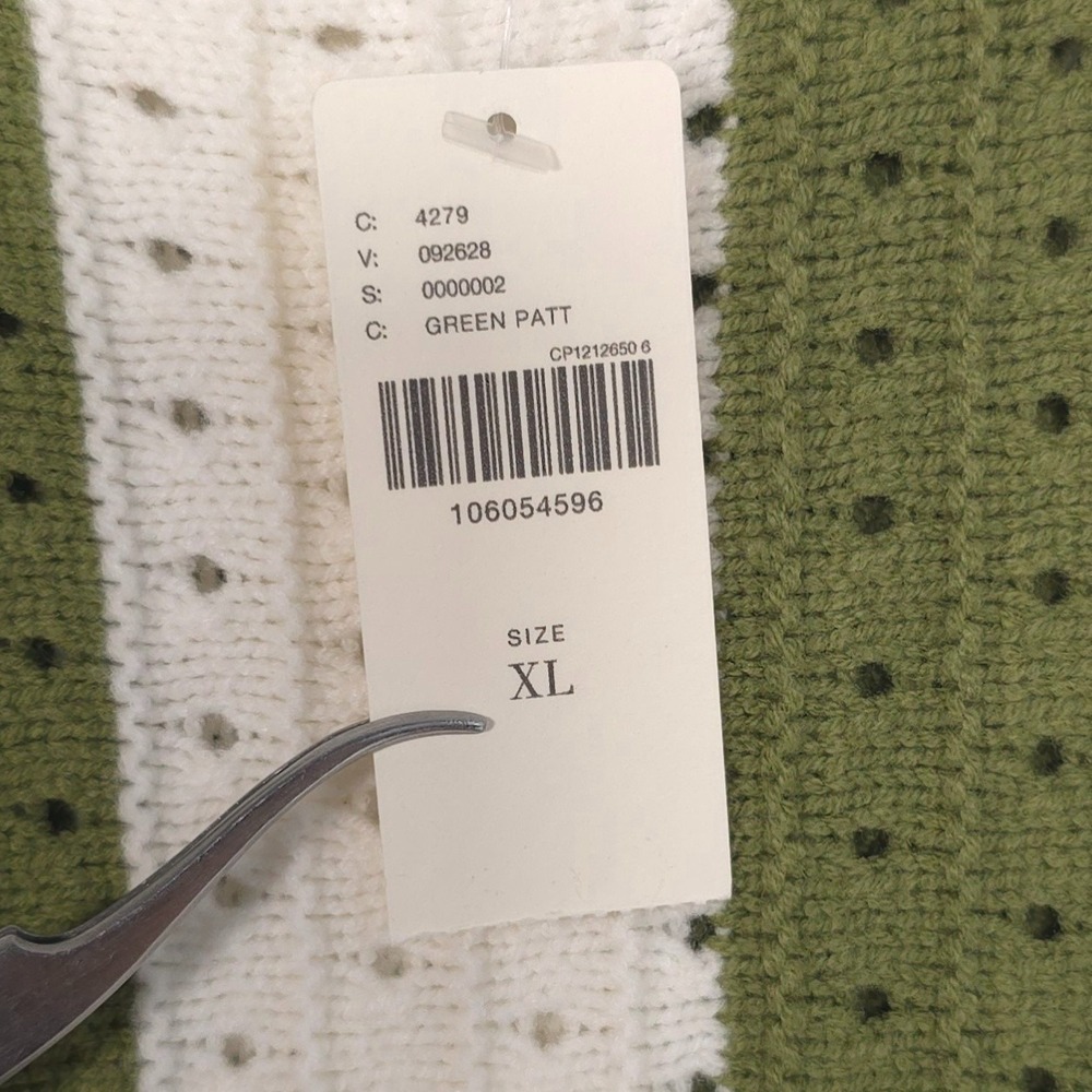 ANTHROPOLOGIE DAILY PRACTICE New Knit Mini Dress XL Sleeveless Green Striped - Picture 7 of 16